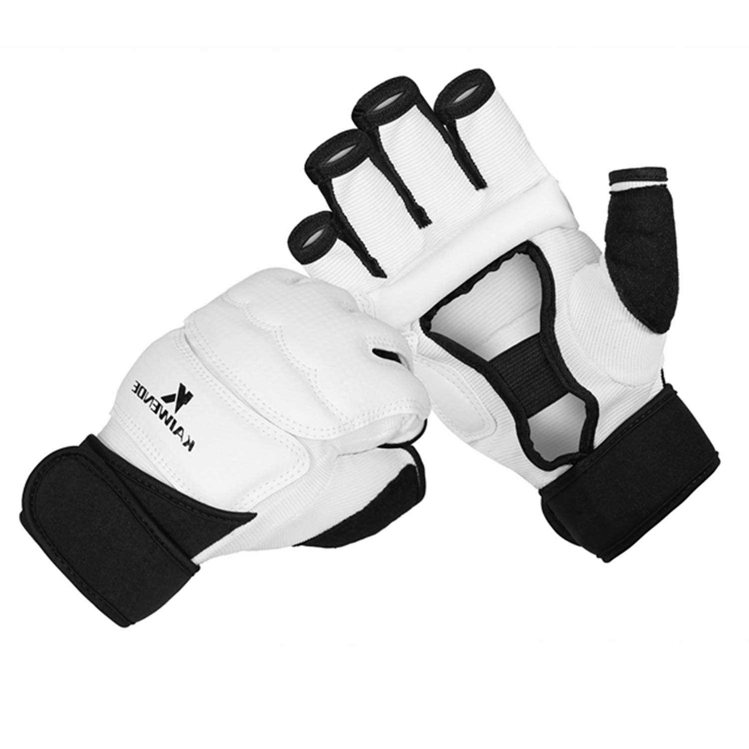 KAIWENDE Half Finger Kickboxing Gloves Also Fit for Taekwondo Sparring,Training Light Workouts