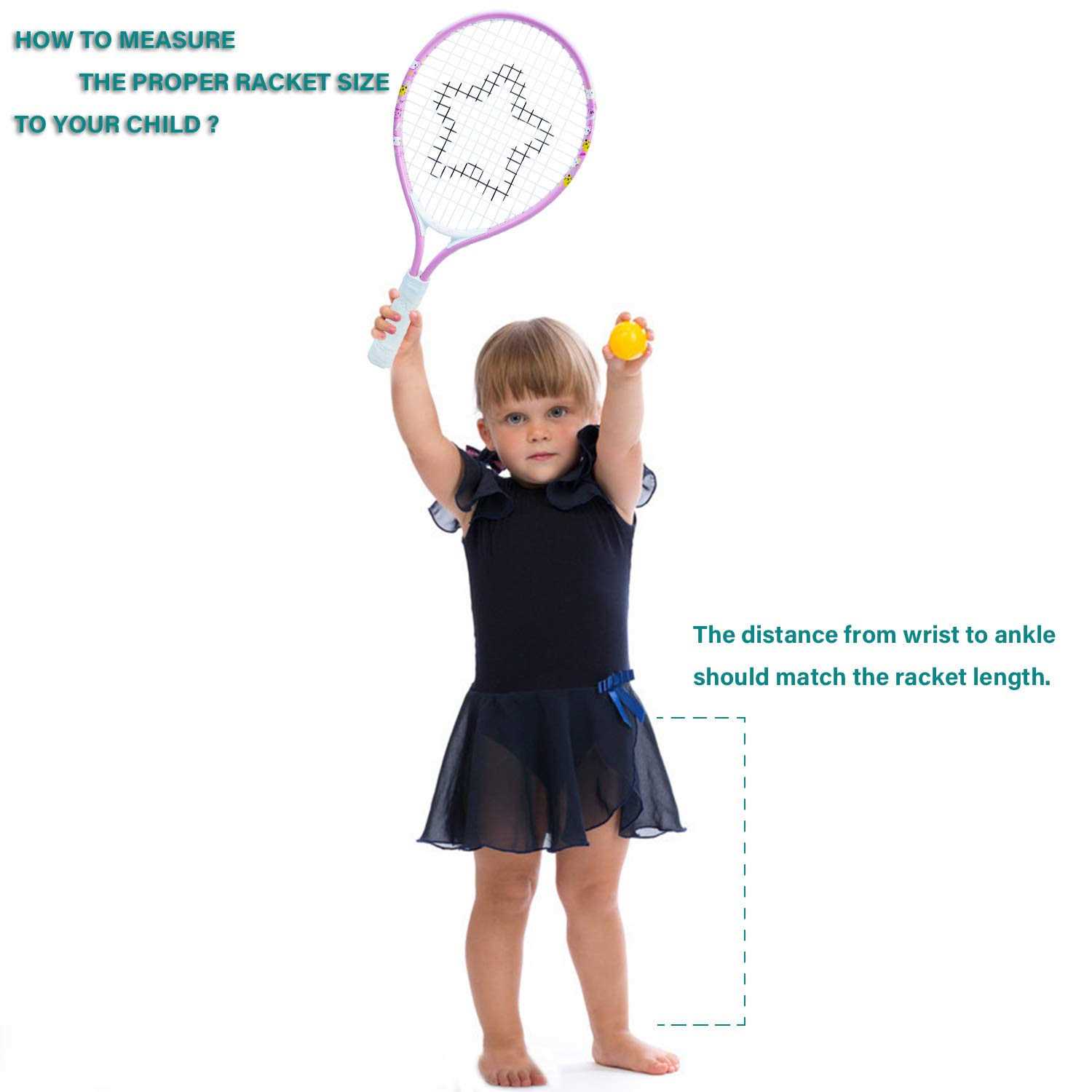 AMA SPORT Kids Tennis Racket for Junior Toddlers Starter Kit - Image 5