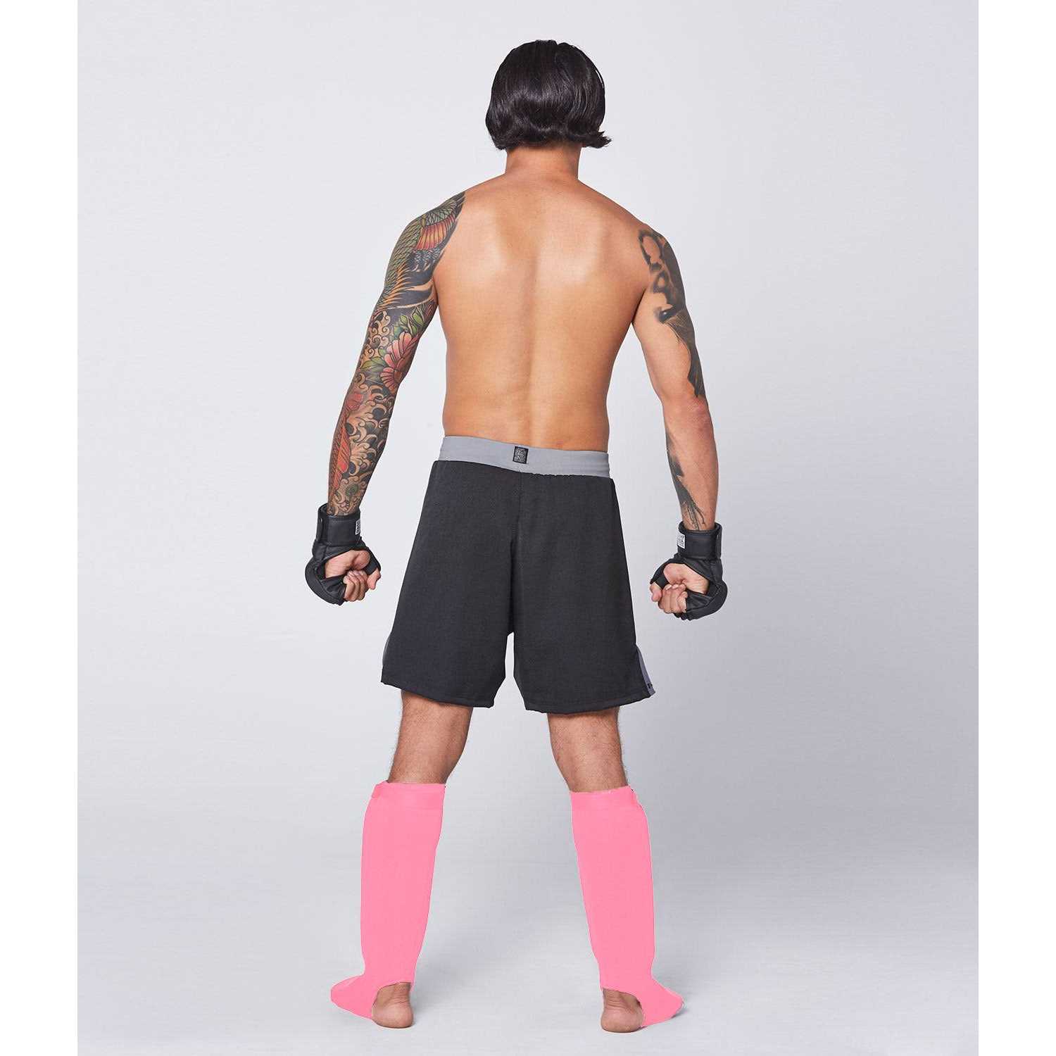 Alternative view of Muay Thai MMA Kickboxing shin Guards Elite Sports Instep Guard Sparring Protective Leg shin Kick Pads for Adults