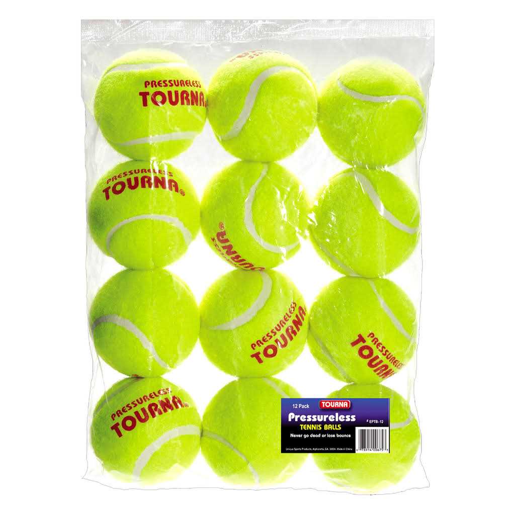 Tourna Pressureless Tennis Balls with Vinyl Tote - Image 5