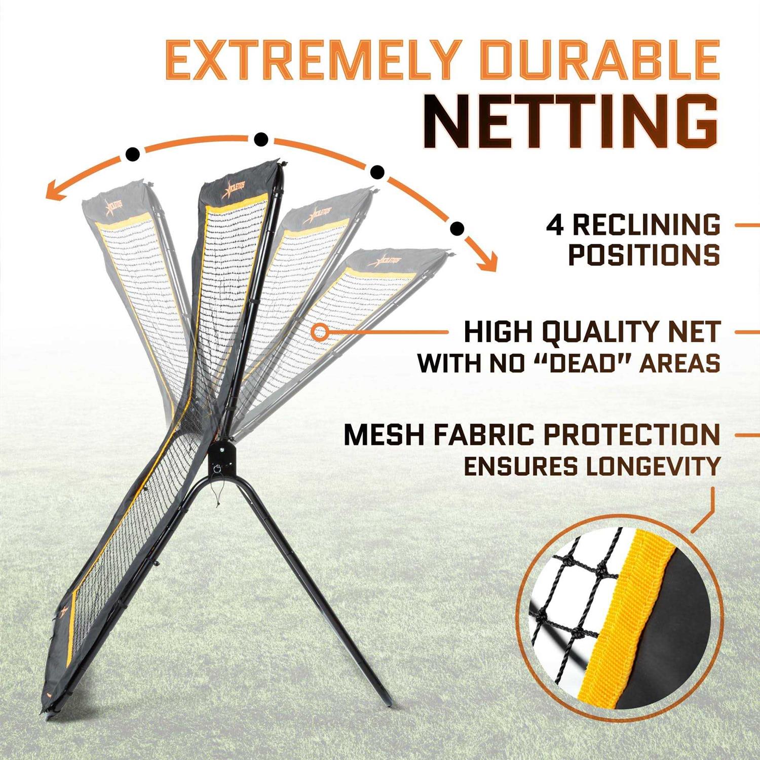 Aceletiqs Lacrosse Rebounder 5x7 Feet Practice Net Screen Pitchback - Image 4