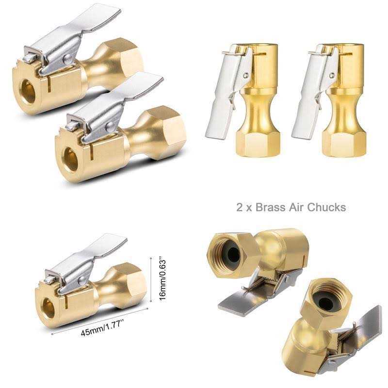 Astroai Air Chuck Heavy Duty Closed Flow Lock On Tire Chuck with Clip for Inflator Gauge Compressor Accessories - Image 4