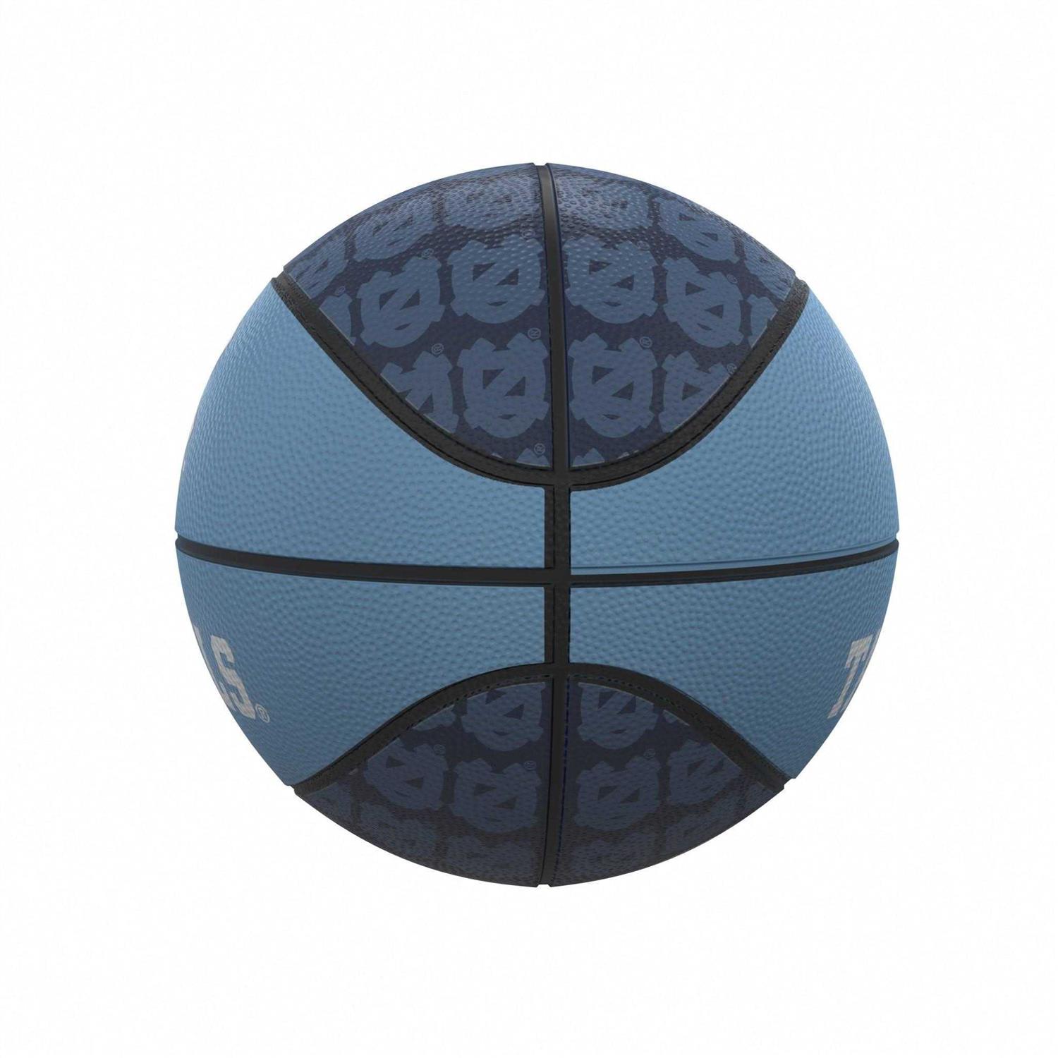 NCAA North Carolina Tar Heels Repeating Logo Mini-Size Rubber Basketball - Image 4