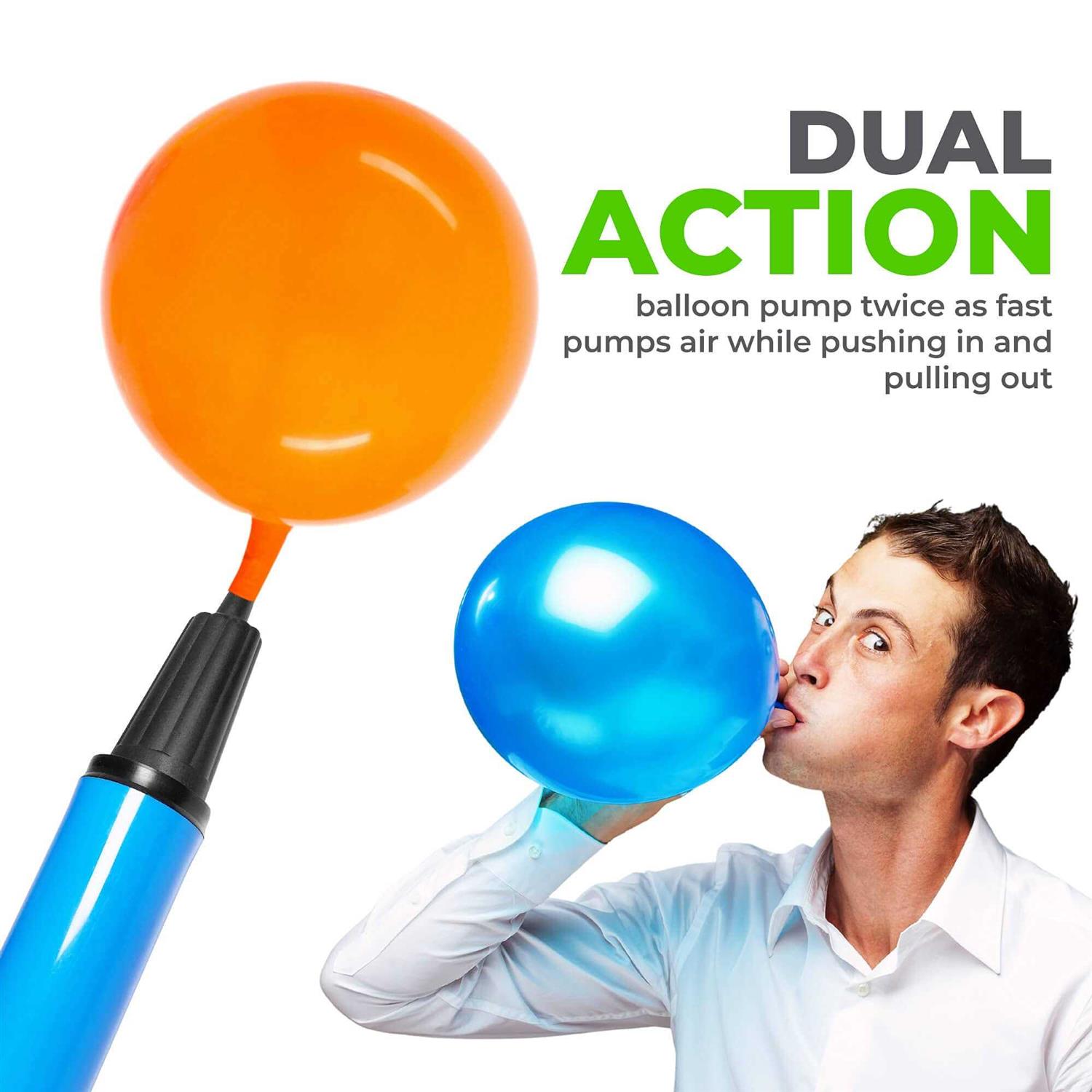 Hand Air Pump for Balloons 9 Portable Manual Balloon Pump, Mini Hand Pump for Inflatables, Pool Floats, Party Garlands, Exercise and Yoga Balls - Image 3
