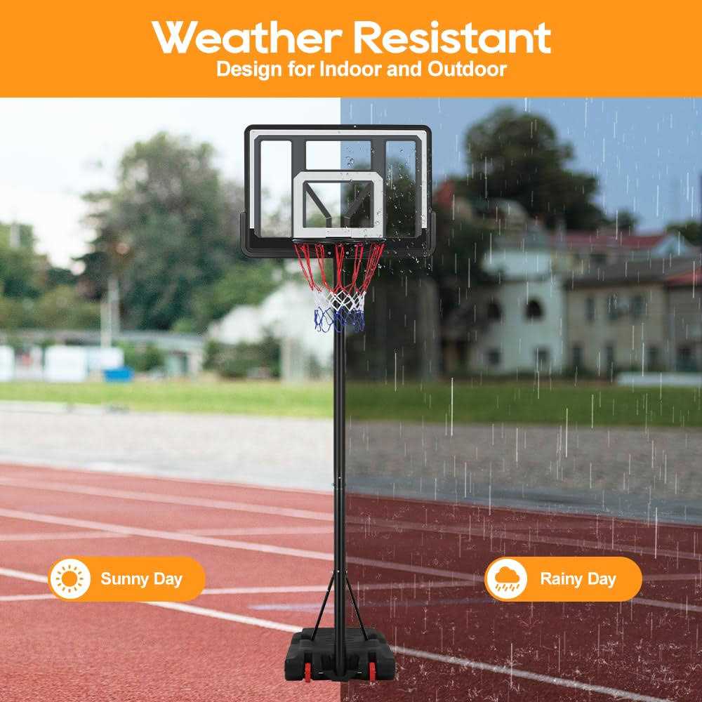 Basketball Hoop Outdoor 10FT Adjustable Height Hoop - Image 5