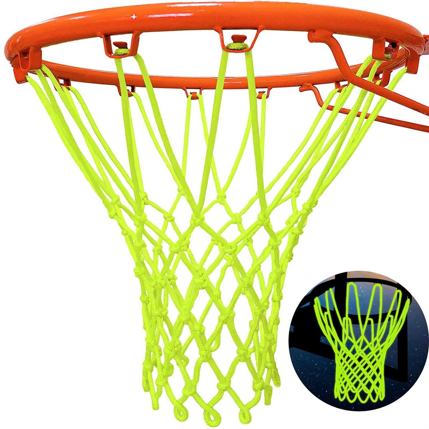 Alternative view of NEIJIANG Leadteam Nightlight Basketball Net Luminous Outdoor Portable Sun Powered Sports Nylon