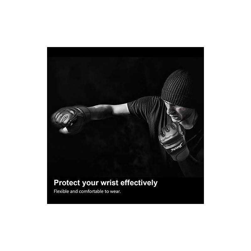 Xinluying Punch Bag Boxing Martial Arts MMA Sparring Grappling Muay Thai Taekwondo Training PU Leather Wrist Wraps Gloves - Image 3