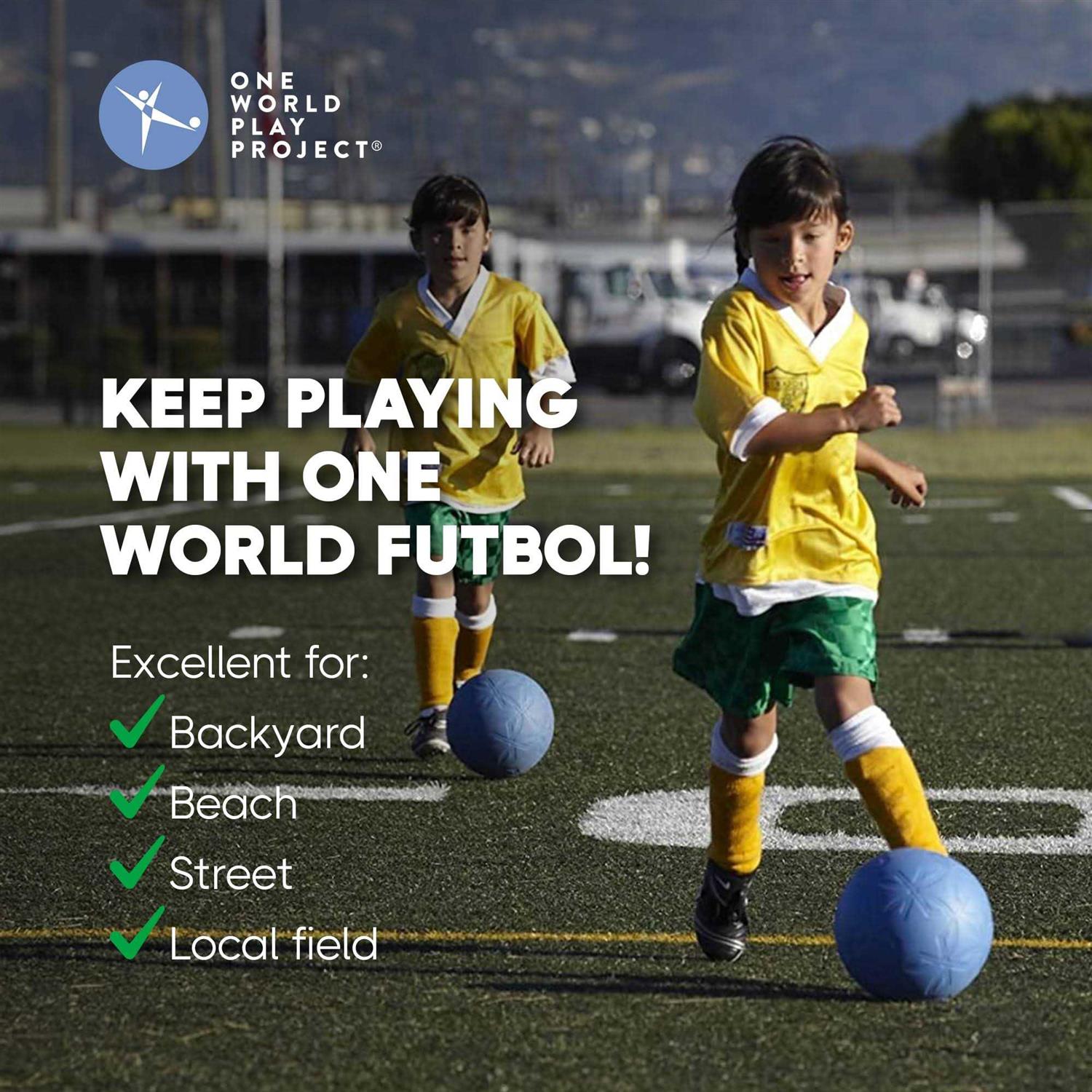 One World Play Project Soccer Ball Unpoppable Unbreakable - Image 3
