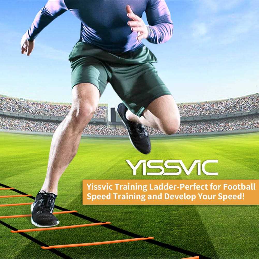 Yissvic Agility Ladder and Cones 20 Feet 12 Adjustable Rungs Fitness Speed Training Equipment - Image 4