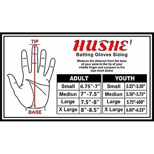 Alternative view of Hushe American Flag Baseball Batting Gloves Usa Flag Baseball Batting Gloves for Youth Adult & Unisex White