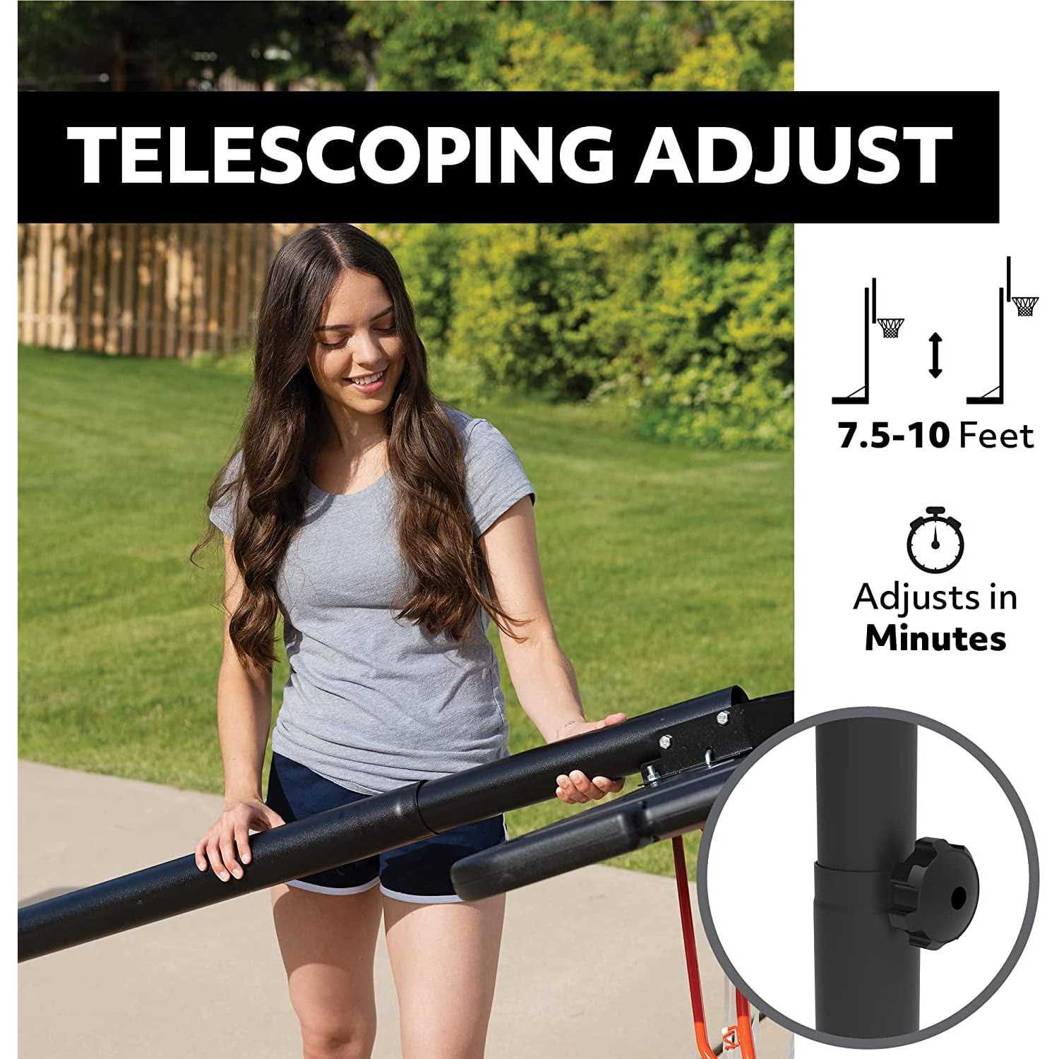 Lifetime Adjustable Portable Basketball - Image 2