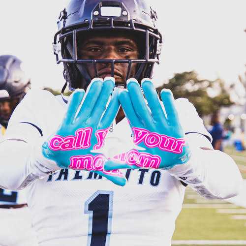 Battle Sports Adult Call Your Mom Football Receiver Gloves - Image 3