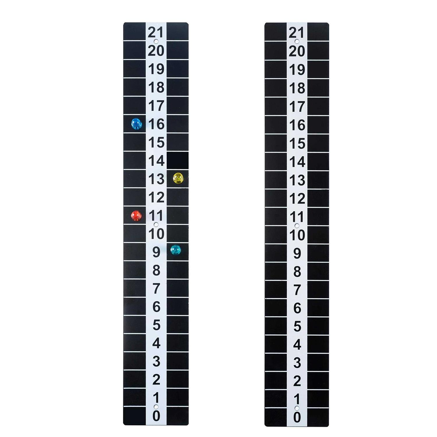 New valley warbler Vertical Metal Cornhole Scoreboard Heavy Duty Steel Scoreboard with Magnetic Score Keepers for Cornhole Game