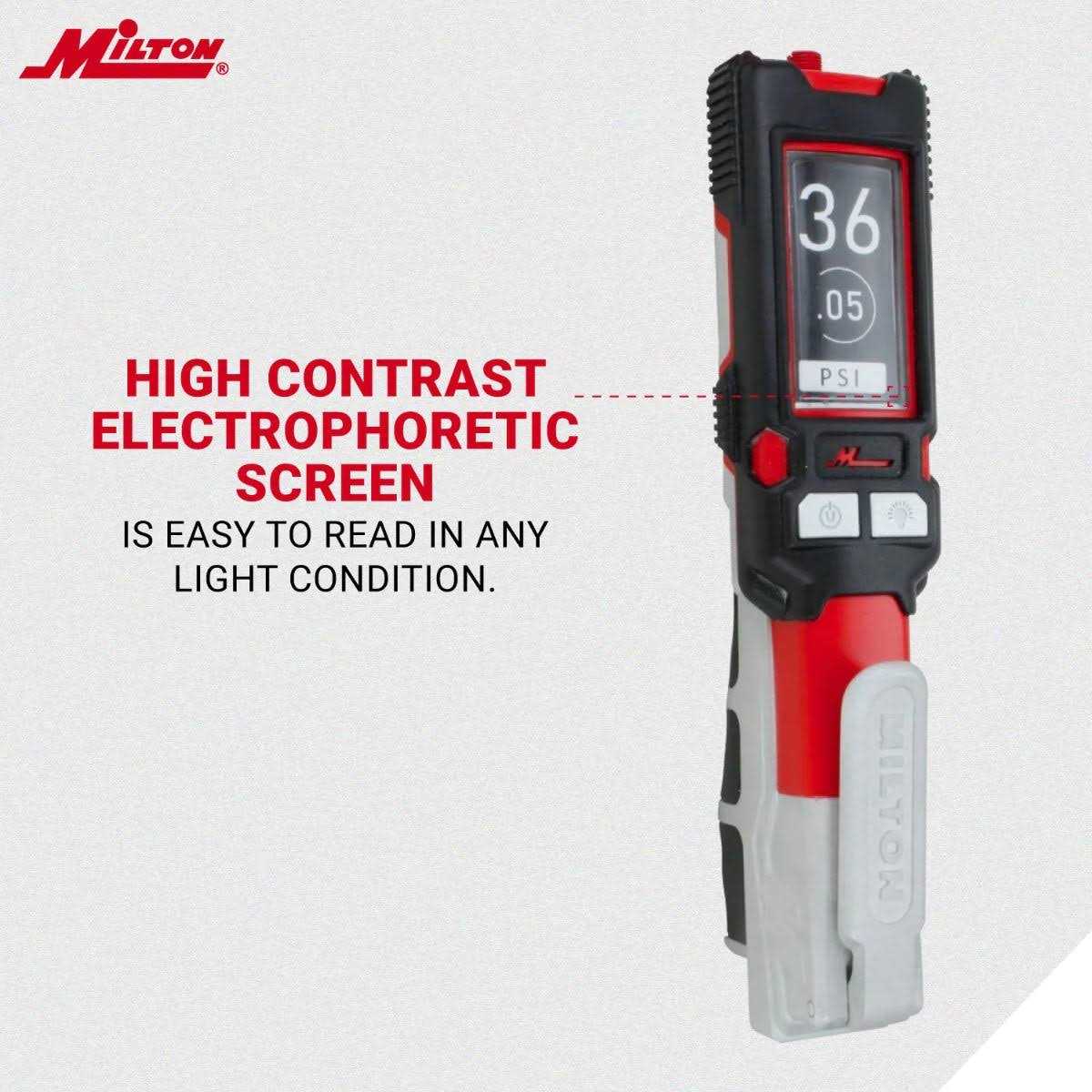 Milton S-580EKIT Digital Precision Inflator Gauge Kit - Image 5