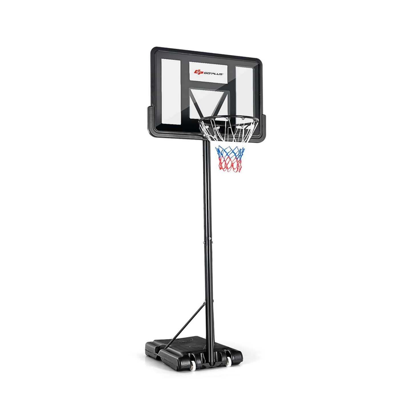 Costway Portable Basketball Hoop Stand Adjustable Height W/Shatterproof Backboard Wheels