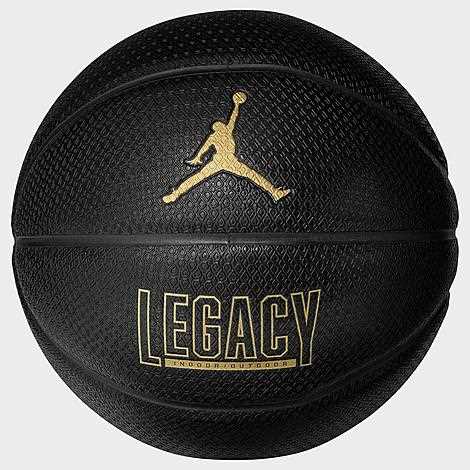 Jordan Legacy 8P 2.0 Basketball, Men's, Black/Black/Black/Met Gld
