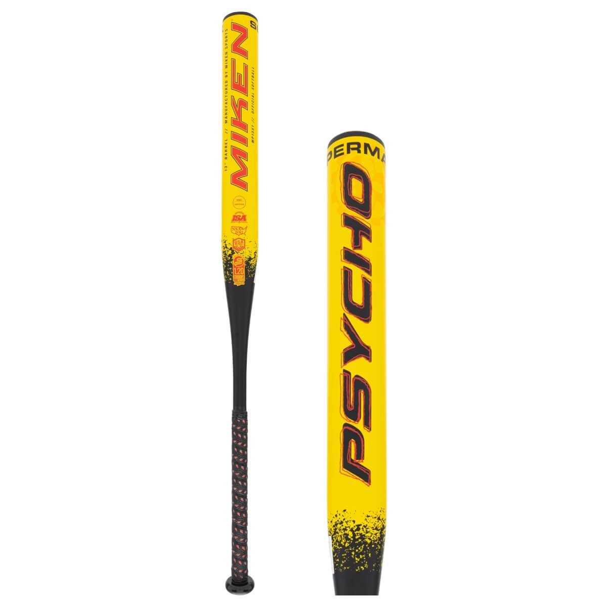 Miken Psycho 13 SuperMax Dual Stamp Slow Pitch Softball Bat