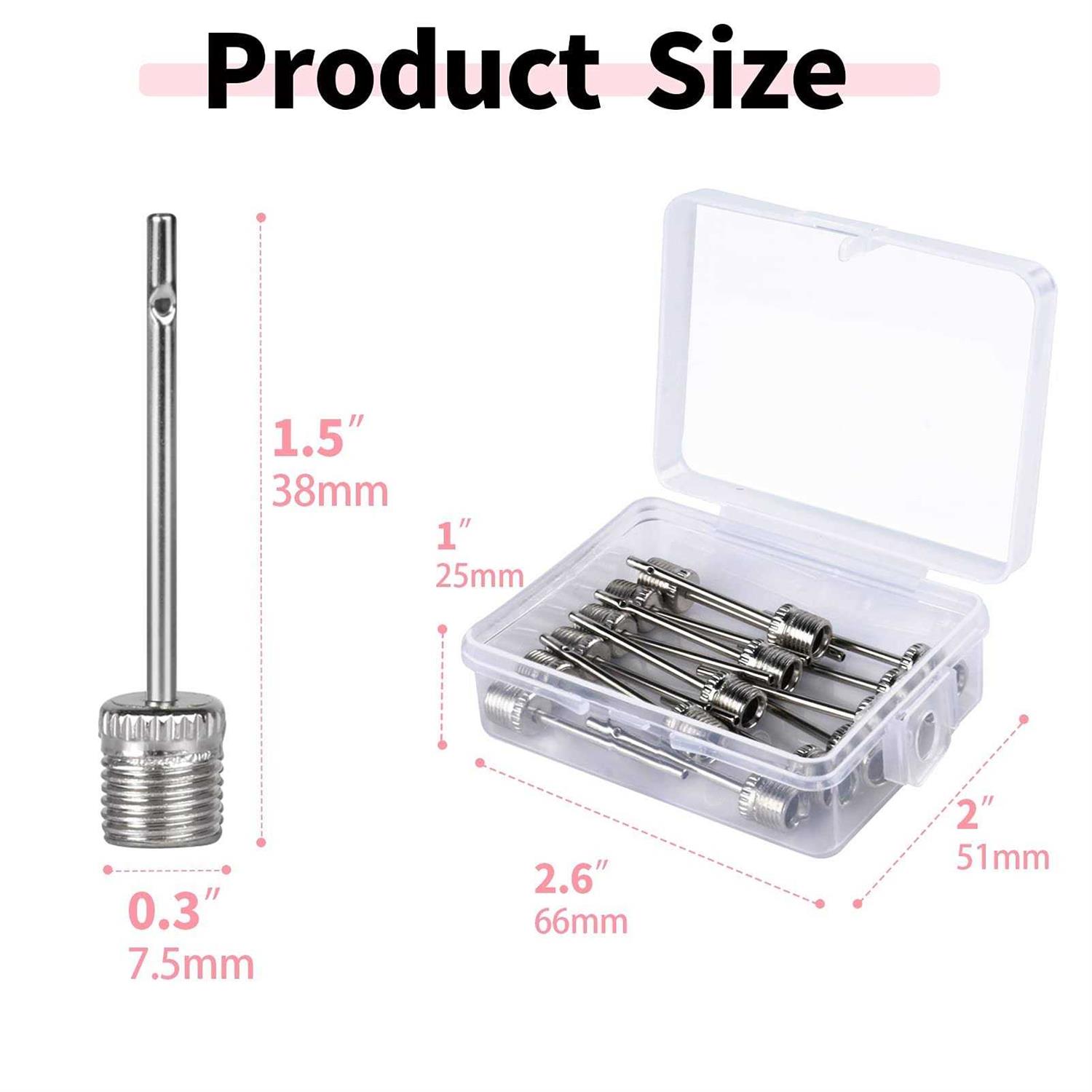 Alternative view of MoTrust Stainless Steel Air Pump Needle,Premium Inflation Needles,Pump Needle for Football, Basketball, Soccer, Volleyball or Rugby Balls