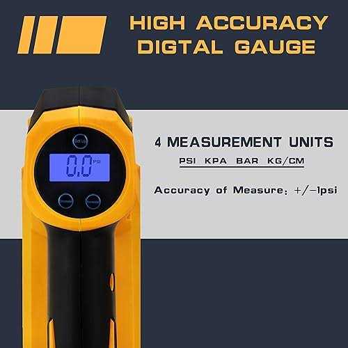 Alternative view of ironfist Tire Inflator for DeWalt Battery Portable Air Compressor for Car, Bicycle, Ball, 20V Auto Tire Pump with Digital Pressure Gauge (Tool Only,
