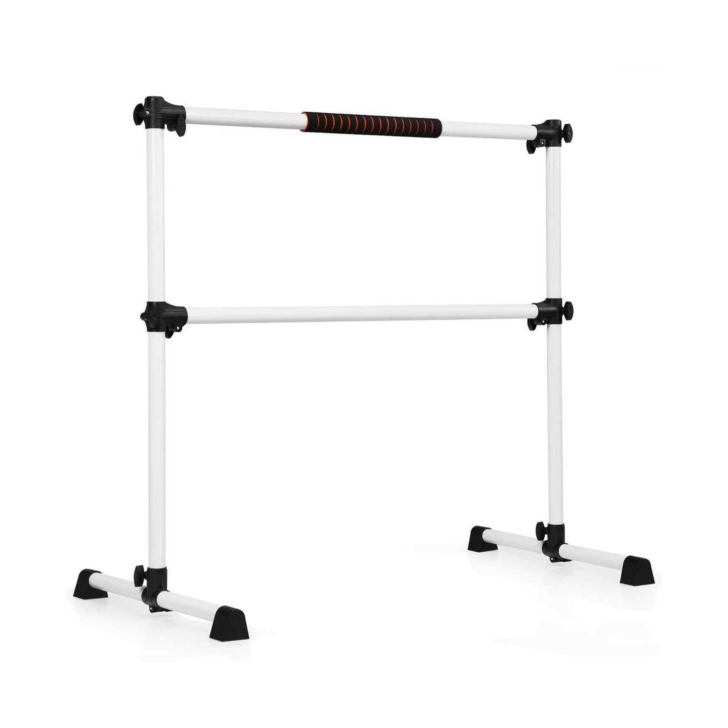 Costway Portable Ballet Barre 4ft Freestanding Adjustable Double Dance Bar