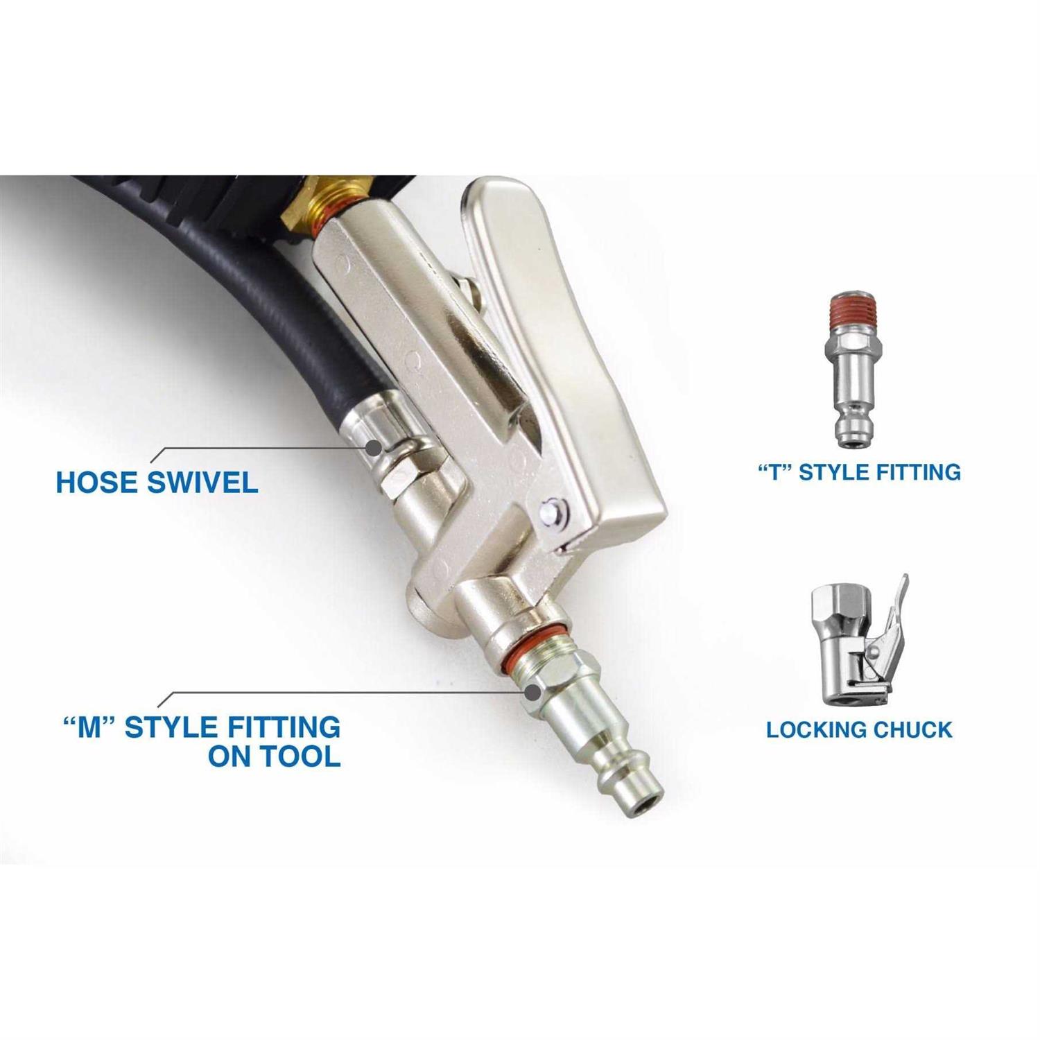 Astro Pneumatic 2.5 Dial Tire Inflator with Locking & Dual Chucks 3083 - Image 5