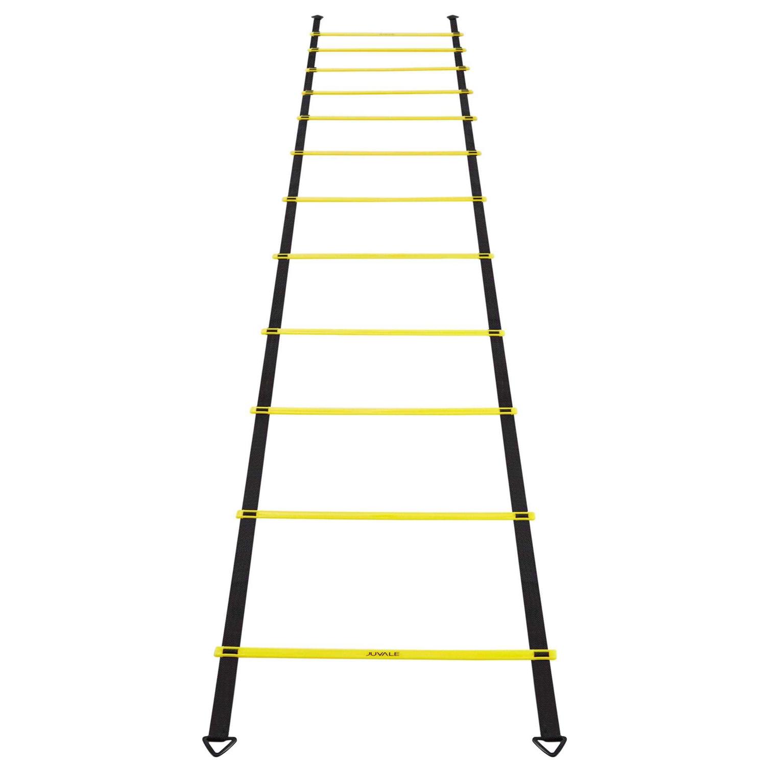 Juvale Agility Ladder Workout Equipment with 6 Speed Training Cones and Resistance Parachute, Footwork Skills Drill Gear for Football and Soccer - Image 2