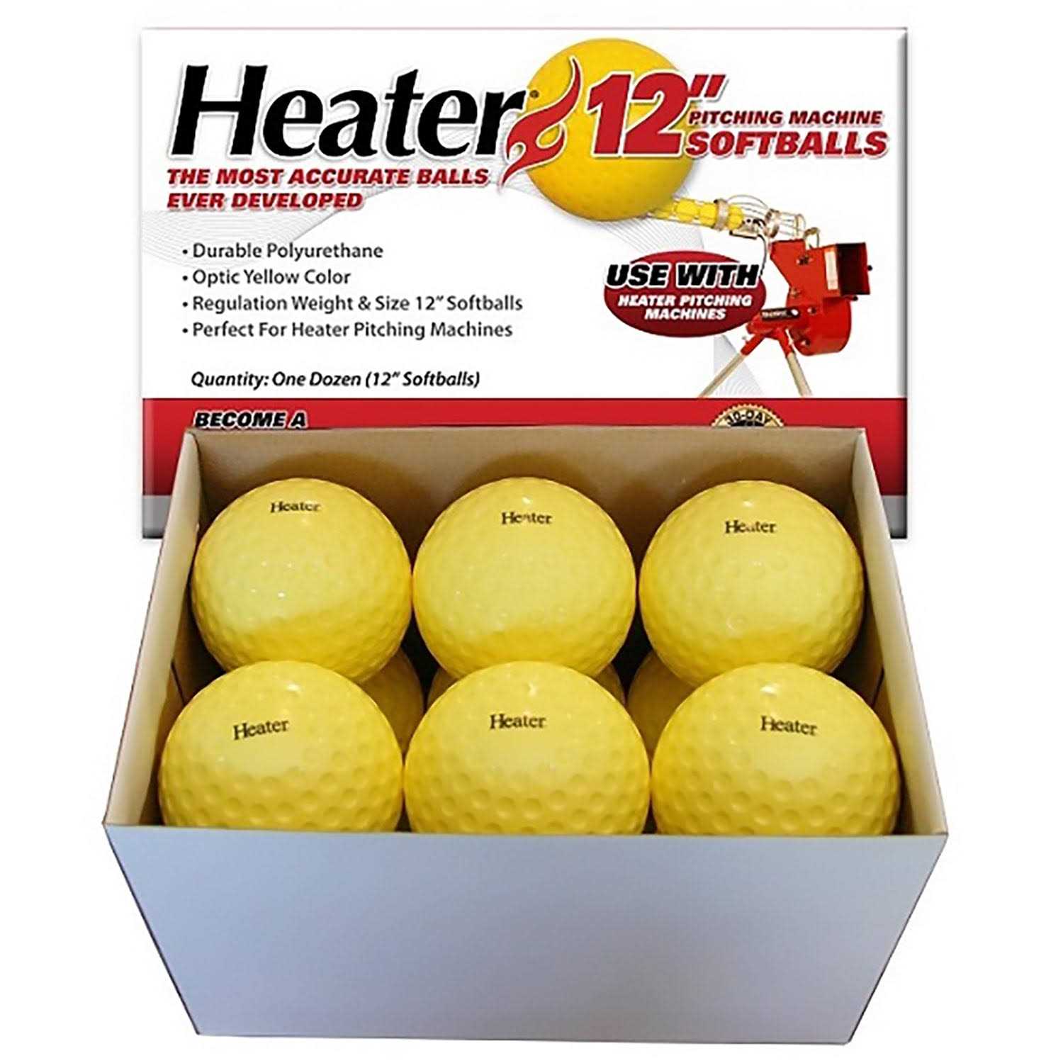 Heater Sports Pitching Machine Softballs