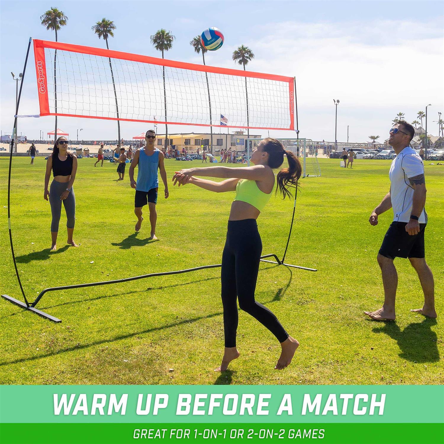 GoSports Freestanding Volleyball Training Net for Indoor our Outdoor Use - Image 4