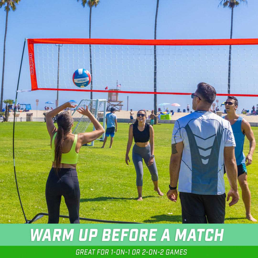 GoSports Freestanding Volleyball Training Net for Indoor our Outdoor Use - Image 5