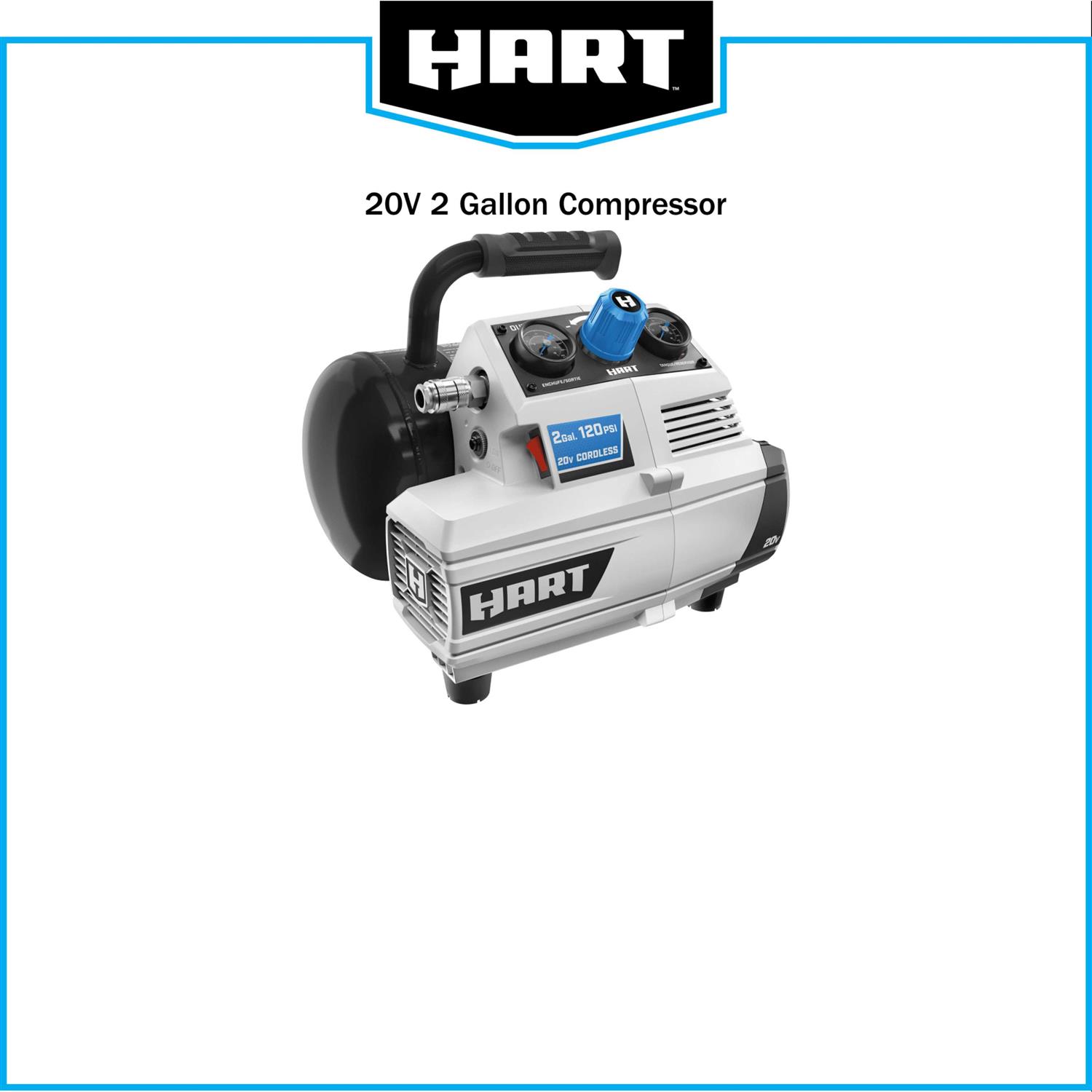 HART 20-Volt 2 Gallon Compressor - Image 4