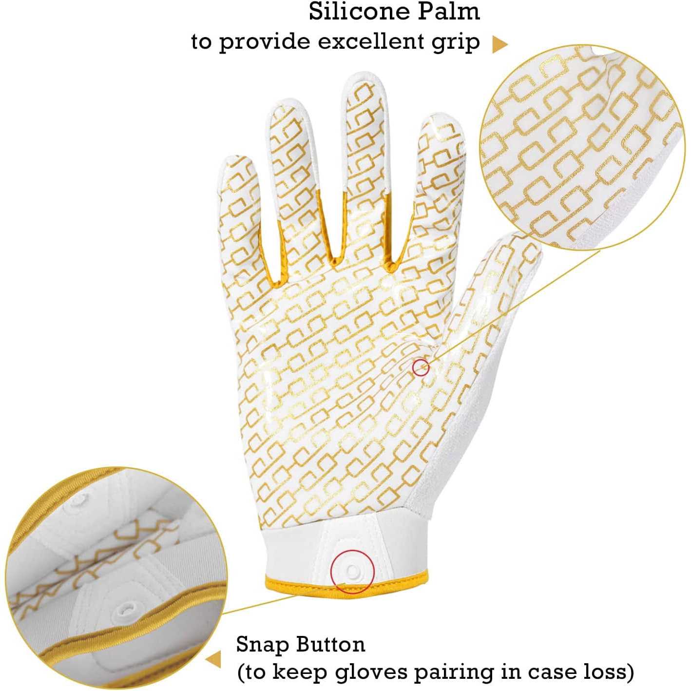 Handlandy Youth Football Gloves, Sticky Wide Receiver Gloves for Kids & Adult - Image 4
