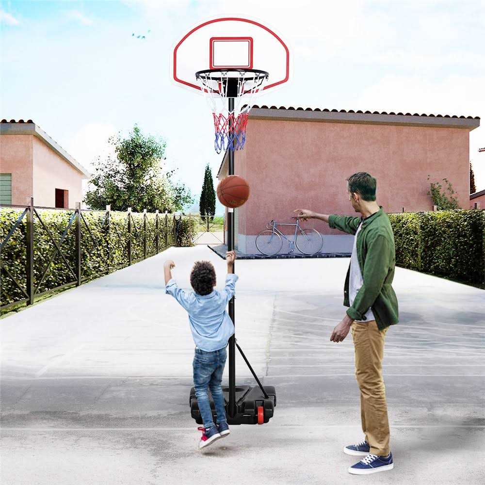 Yaheetech Height-Adjustable Portable Basketball System Hoop - Image 5