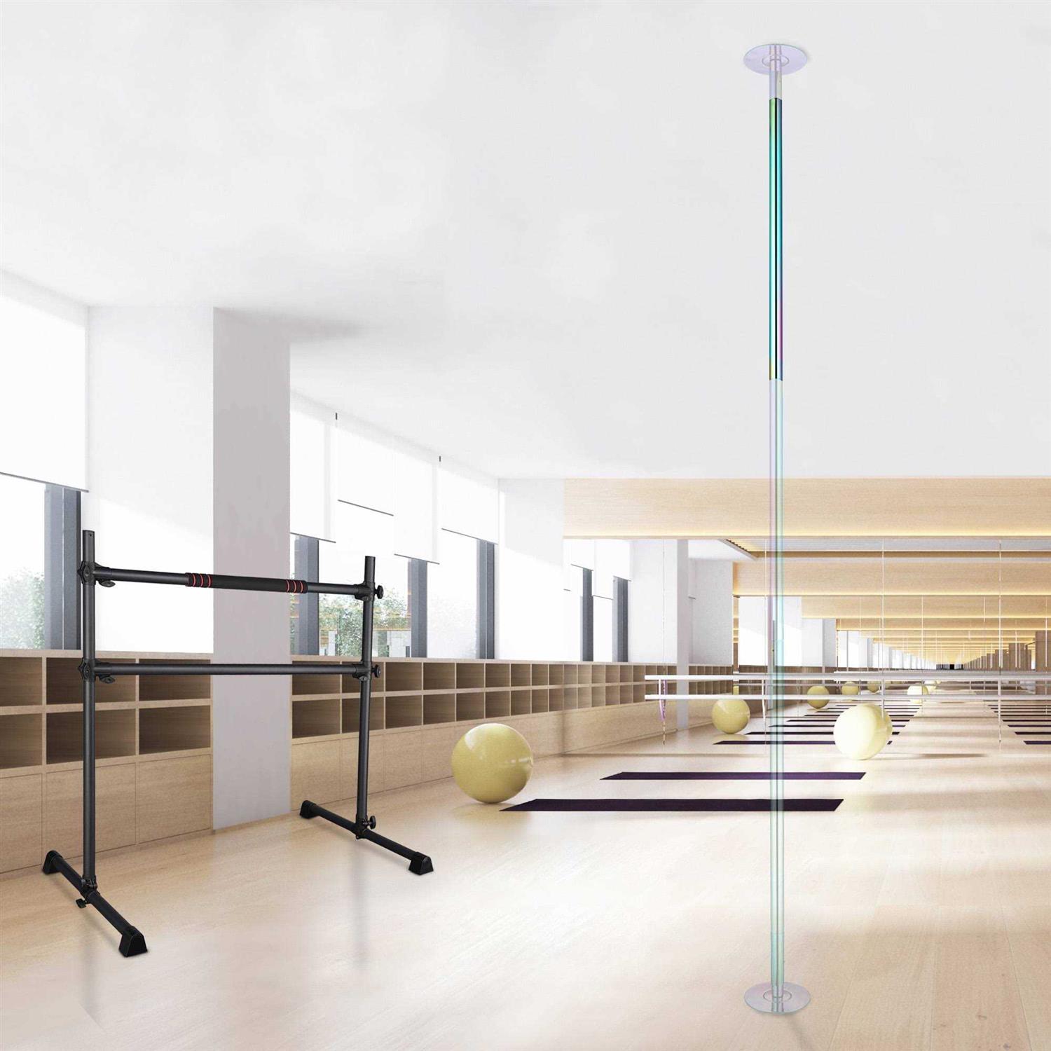 Yescom Chrome Dancing Pole Extension for 45 mm Professional Pole Fitness Spinning Pole Accessories - Image 3