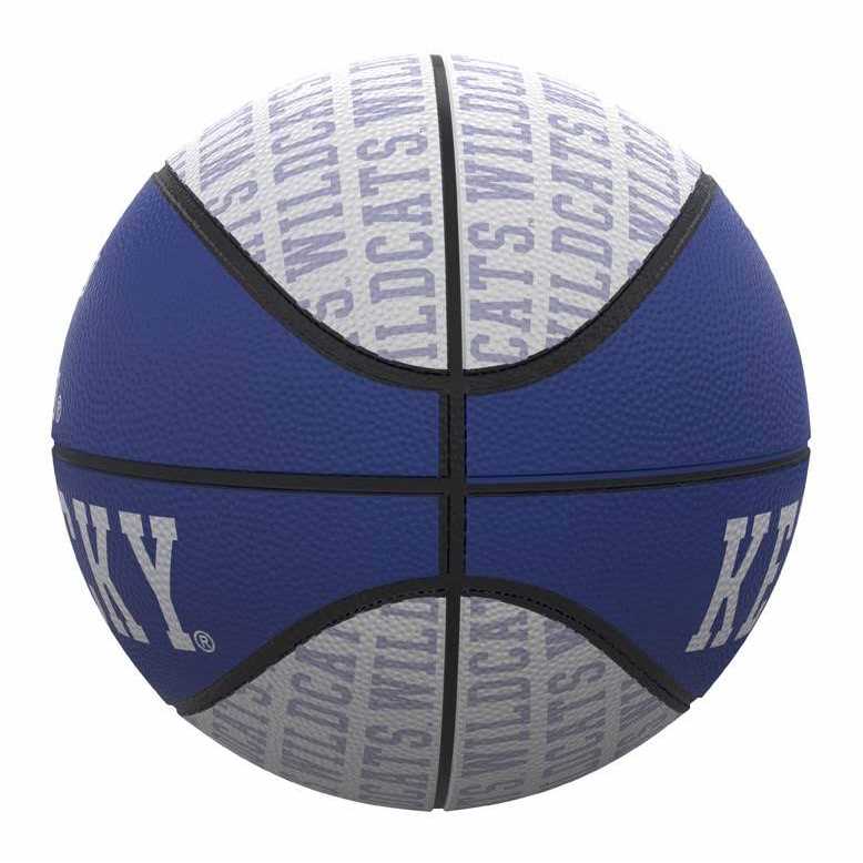 Kentucky Wildcats Repeating Logo Mini-Size Rubber Basketball - Image 2