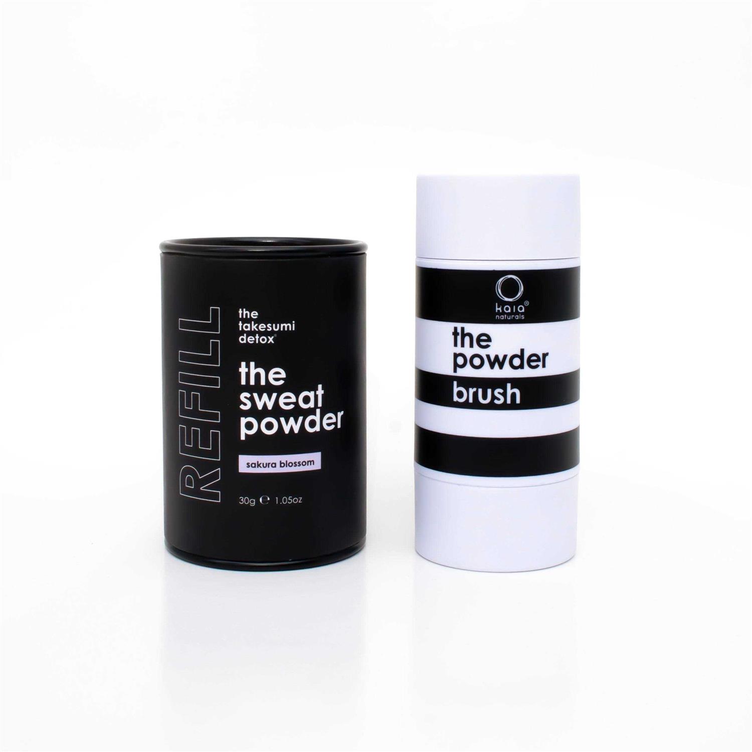 Alternative view of kaia naturals The Takesumi Detox The Sweat Powder Brush + Refill Set