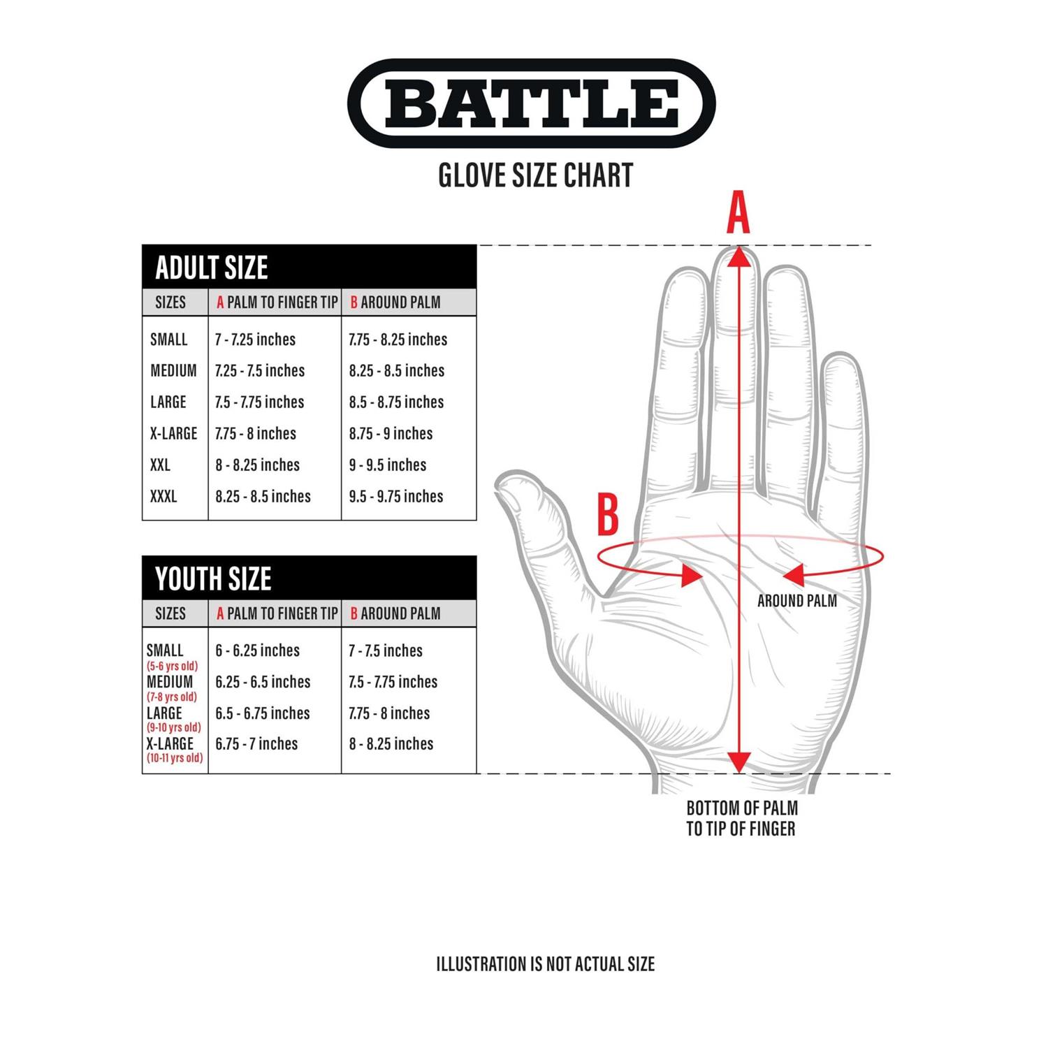 Battle Sports Adult Nightmare 2.0 Football Receiver Gloves - Image 3