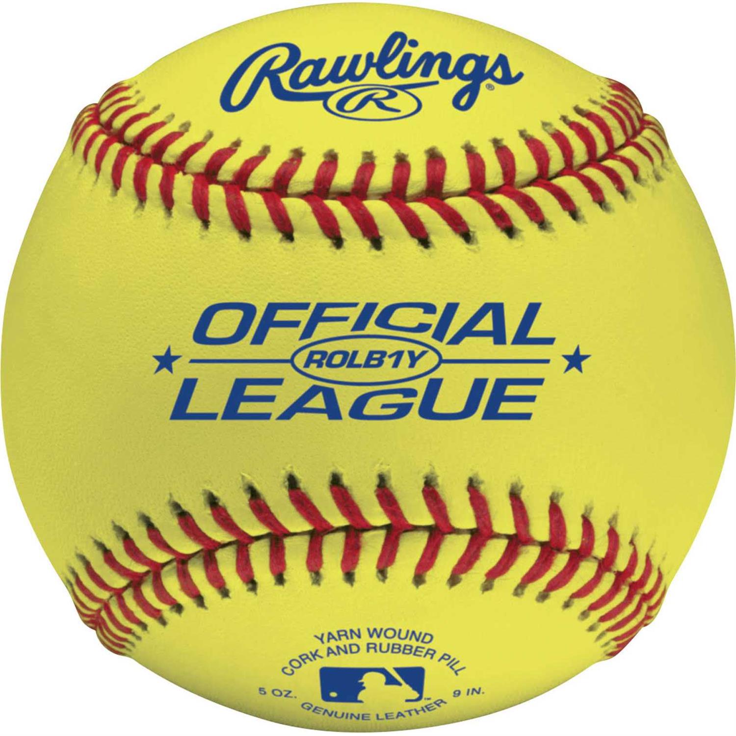 Rawlings Official League Yellow Baseball