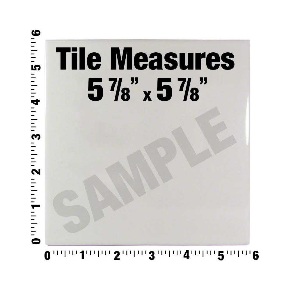 Inlays 6 In. Smooth Ceramic Tile C610030 - Image 4
