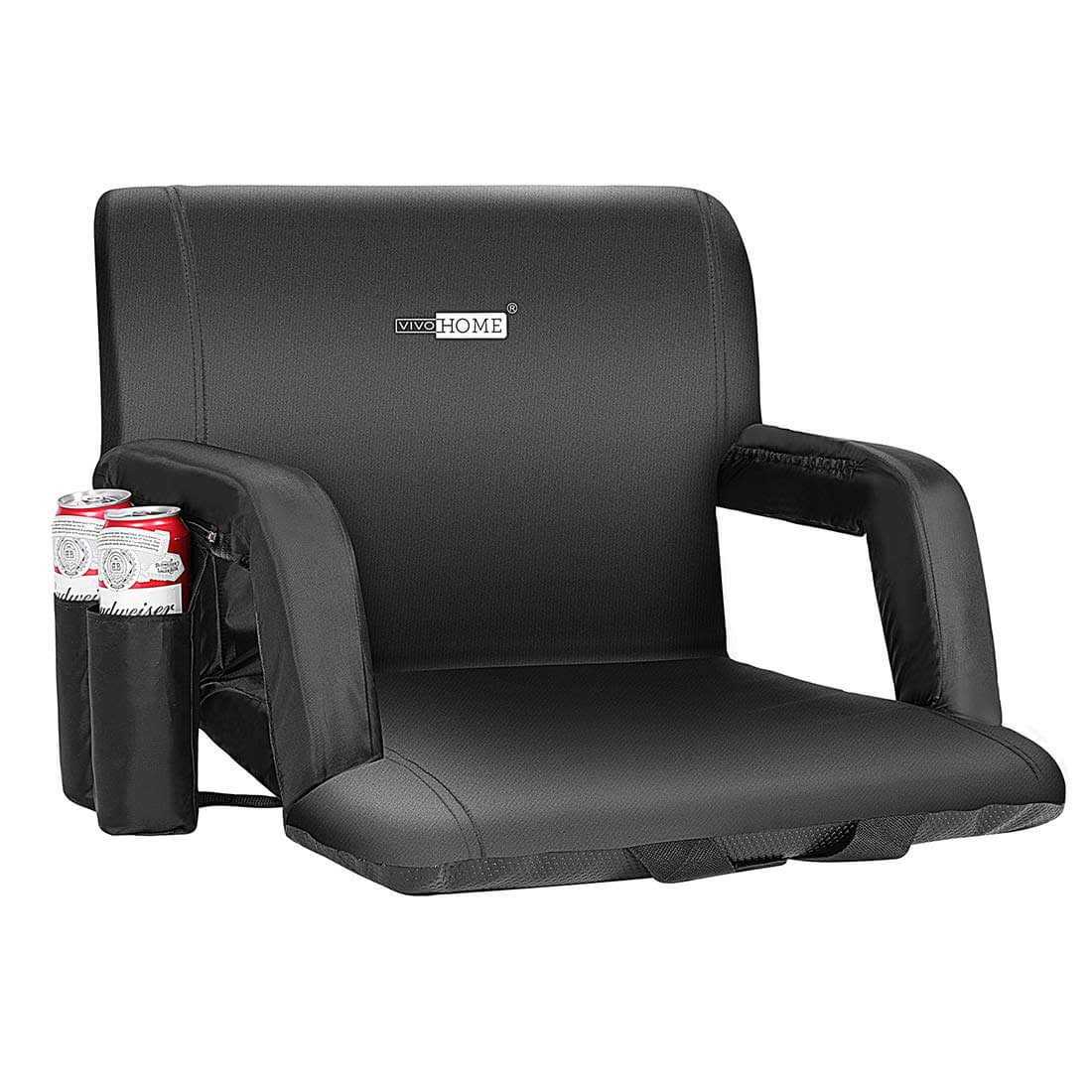 Vivohome Reclining Stadium Seat Chairs Backrest and Armrests - Image 4