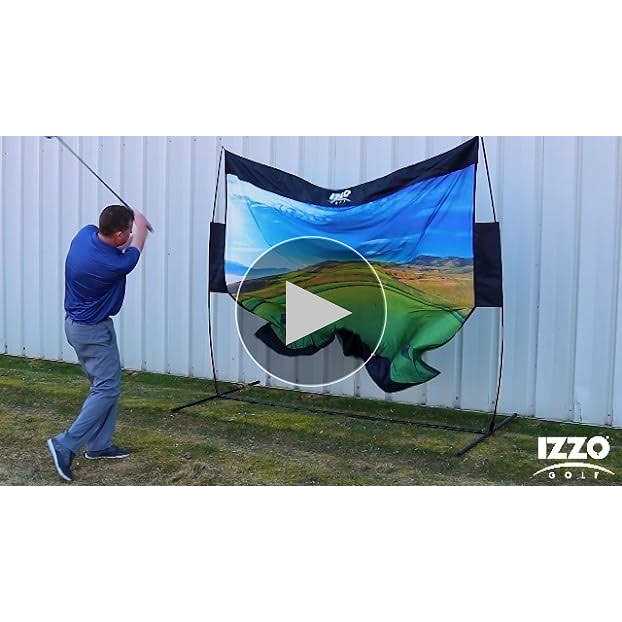 Alternative view of Izzo Golf Tru Vu Trainer Hitting Net