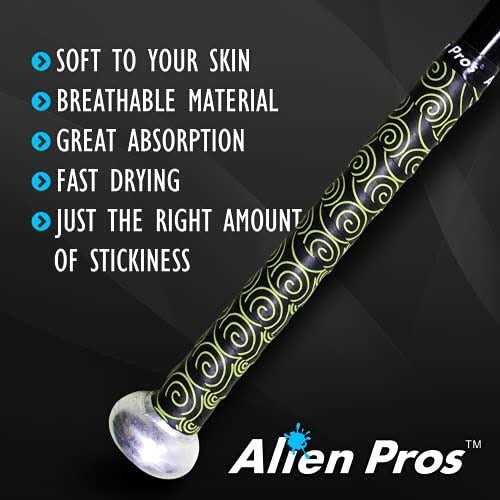 ALIEN PROS Bat Grip Tape for Baseball 0.5MM – Precut and Pro Feel Bat Tape – Replacement for Old Baseball Bat Grip – Wrap Your Bat - Image 5