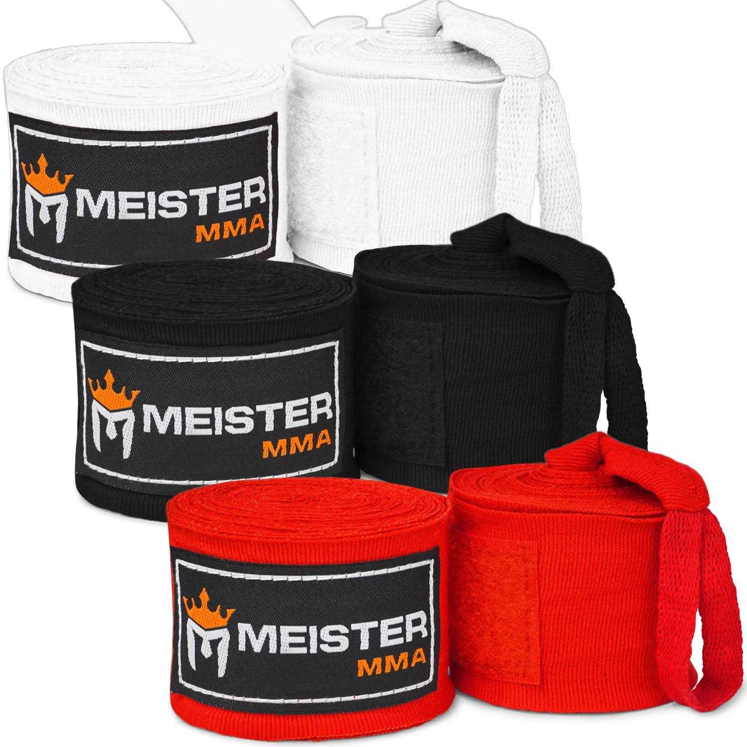 Meister 180 Elastic Cotton Hand Wraps For MMA & Boxing