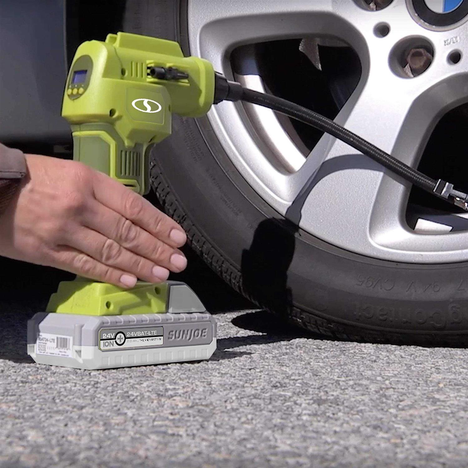Sun Joe + Auto Joe 24V Cordless High Volume Inflator & Portable Air Compressor - Image 5