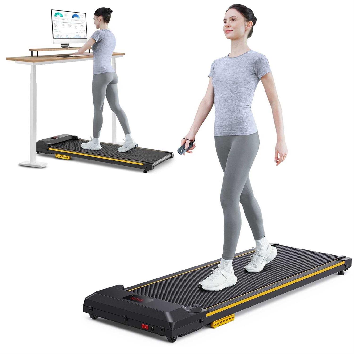 Walking Pad 2 in 1 Under Desk Treadmill with Remote Control Mini Portable Treadmill for Home Office - Image 3