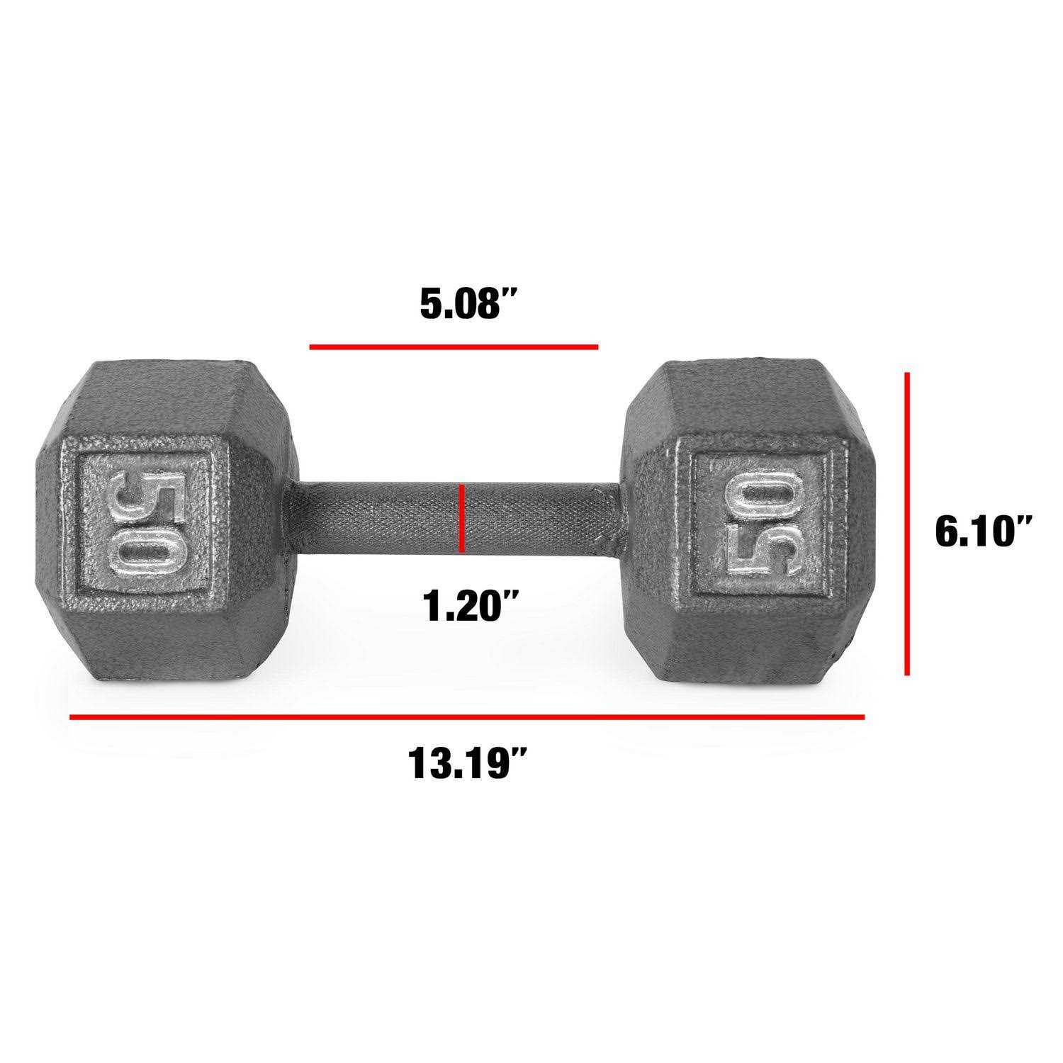 Cap Barbell Cast Iron Hex Dumbbell - Image 3