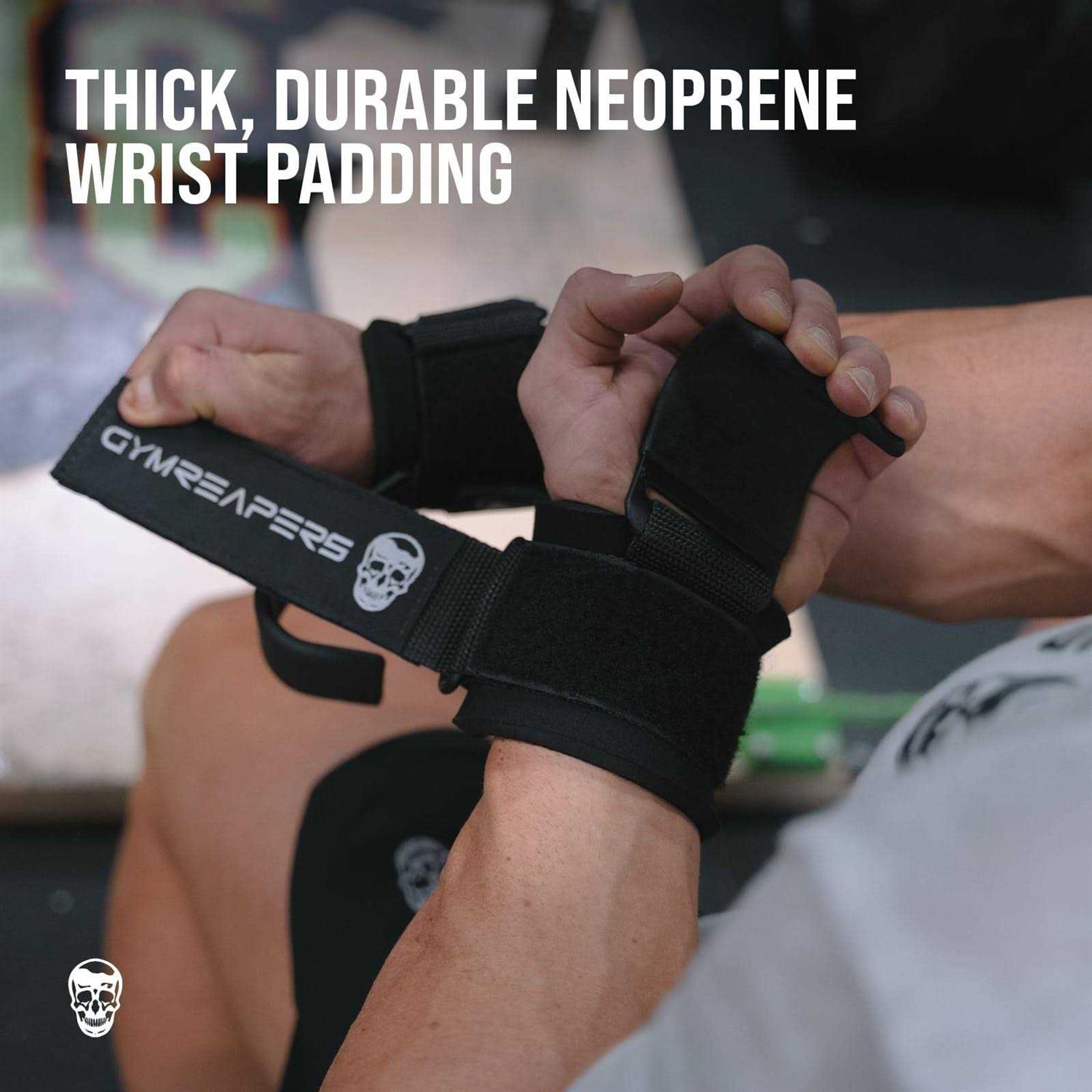 Gymreapers Weight Lifting Hooks Heavy Duty Power Wrist Straps Hand Grip Support For Deadlifts - Image 4