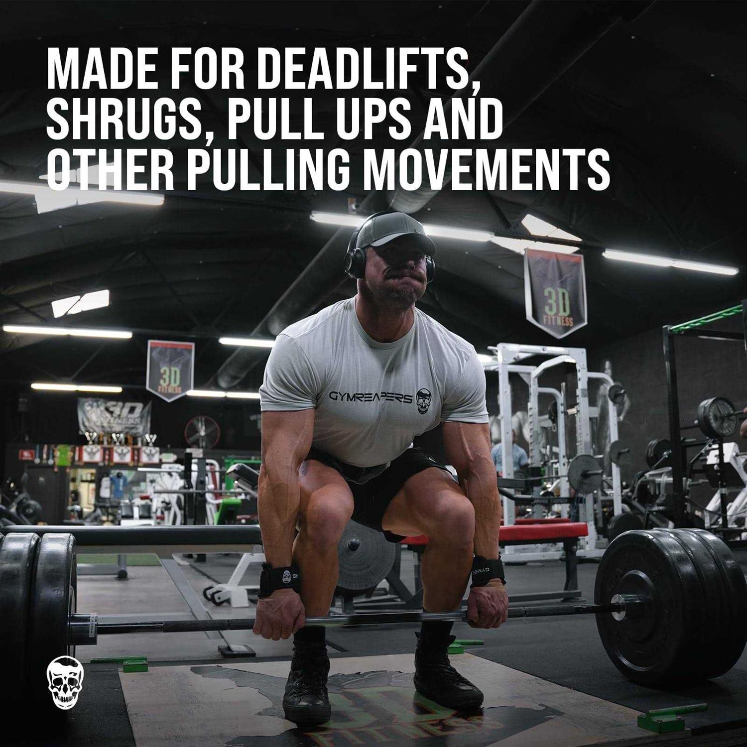 Gymreapers Weight Lifting Hooks Heavy Duty Power Wrist Straps Hand Grip Support For Deadlifts - Image 5