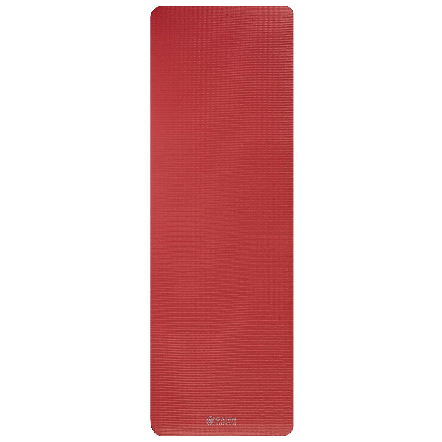 Gaiam Essentials Thick Yoga Mat Fitness Exercise Mat with Easy-Cinch Yoga Mat Carrier Strap - Image 3