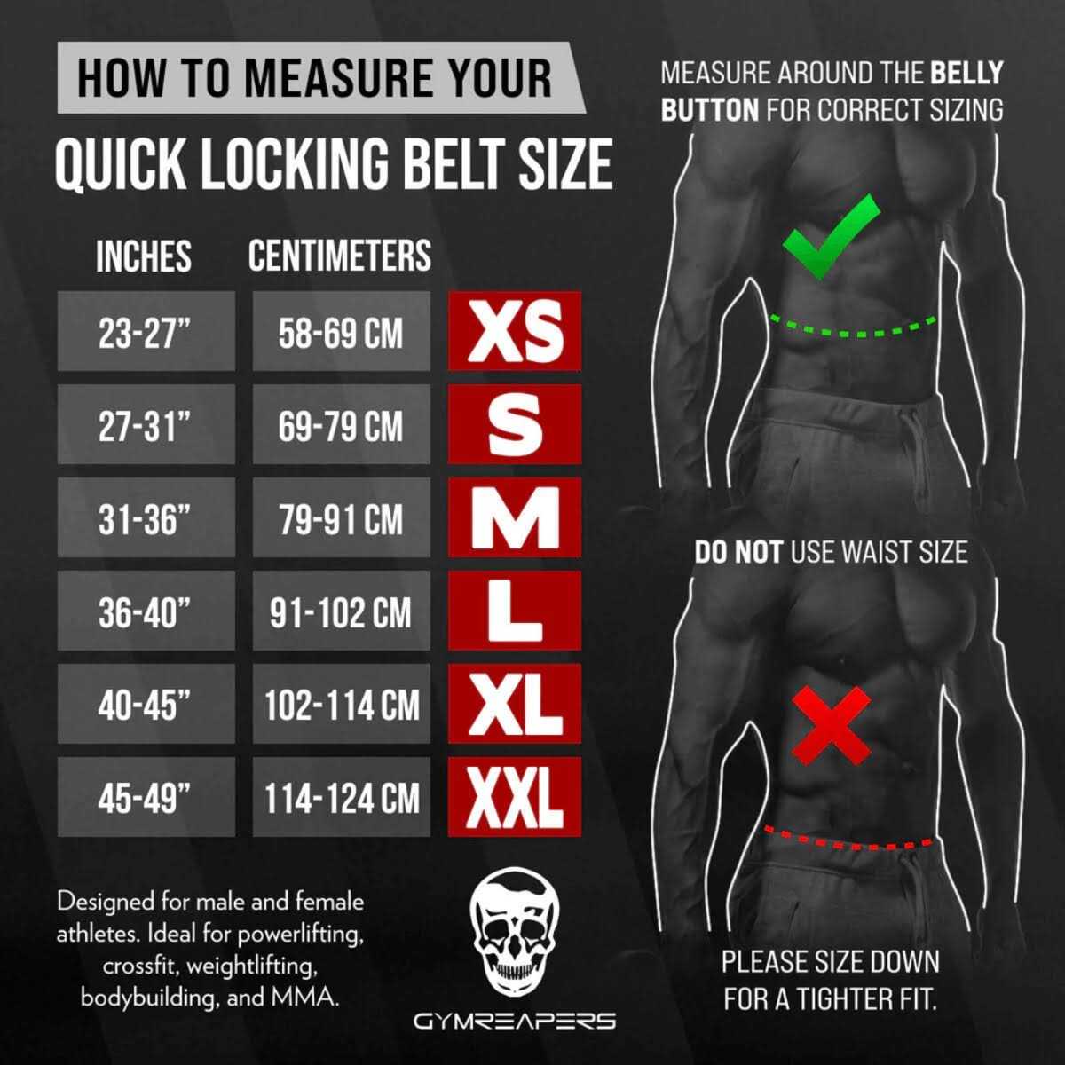 Gymreapers Quick Locking Weightlifting Belt for Bodybuilding Powerlifting Cross Training - Image 4