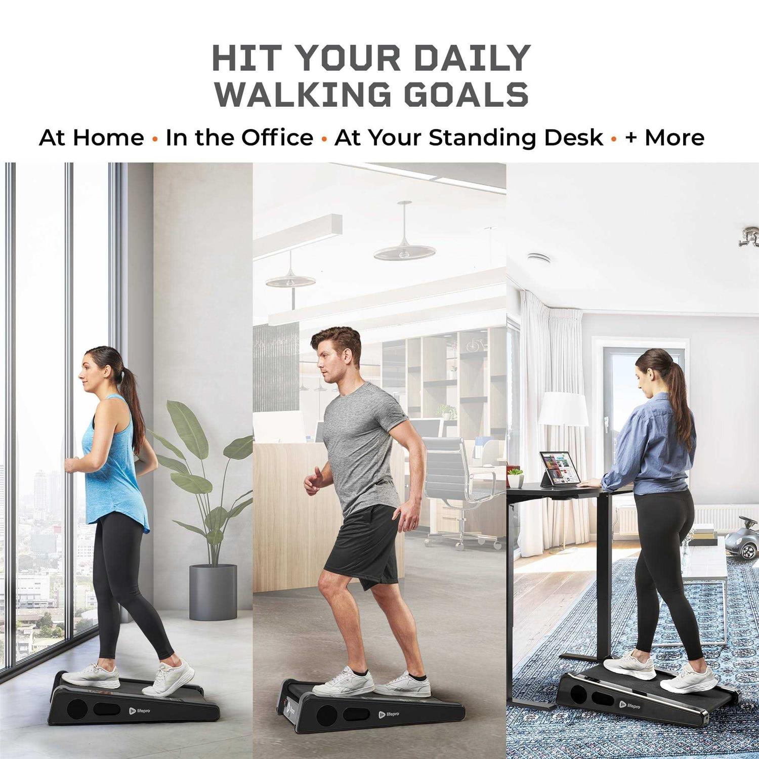 Lifepro Smallest Portable 30in Small Mini Walking Pad Treadmill with Incline Under Desk Work - Image 3